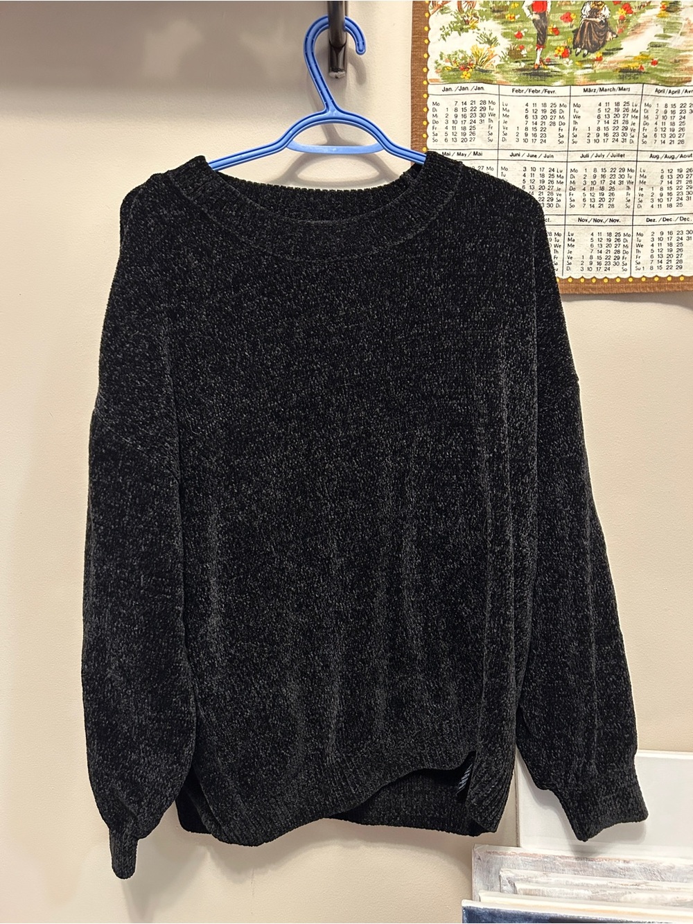 Soft/fuzzy black sweater